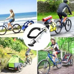 Maxxus Attache Remorque Vélo Sur Axe De Roue Avec Ressort Et Sangle De Sécurité -Promos vélo Magasin attache remorque velo sur axe de roue avec ressort et sangle de securite 4