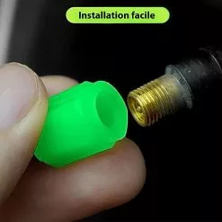 Vélo Original Bouchons De Valve Fluorescents Lumineux - Par 4 -Promos vélo Magasin bouchons de valve fluorescents lumineux par 4 3