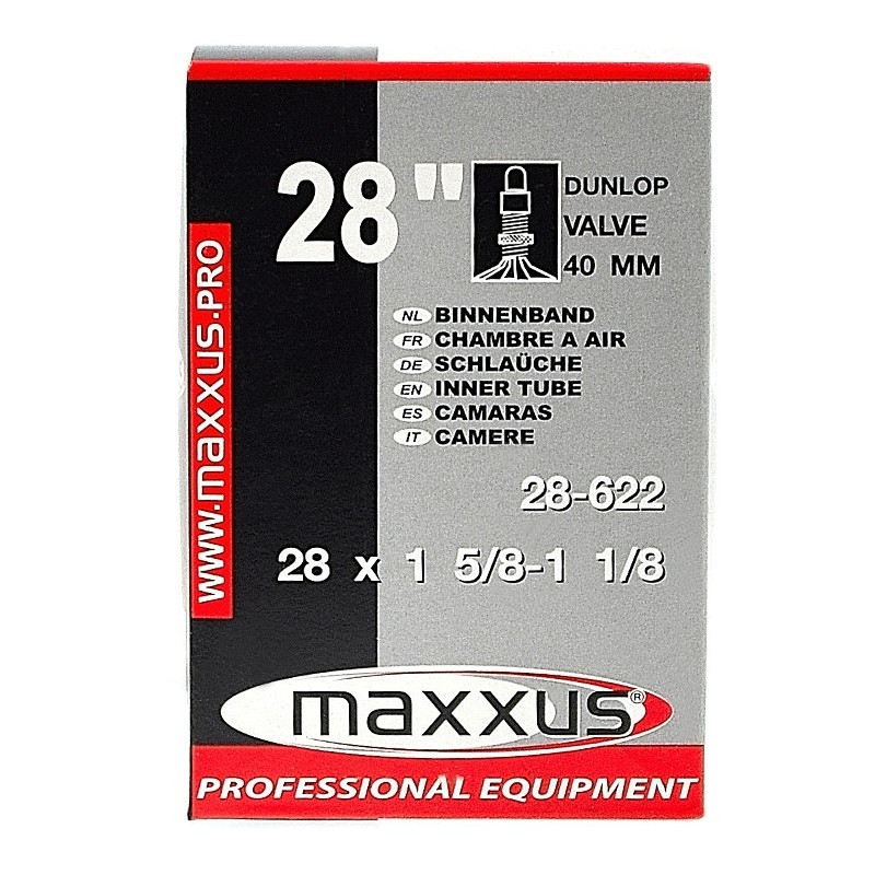 Maxxus Chambre à Air 28x1 5/8x1 1/8 - Valve Dunlop 40 Mm 3 Maxxus Chambre à Air 28x1 5/8x1 1/8 - Valve Dunlop 40 Mm