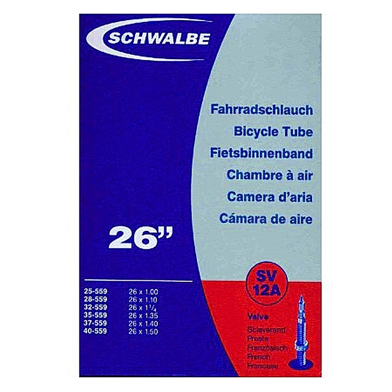 Chambre à Air Valve Presta Pour Vélo 26 X 1.00 - 1.50 Schwalbe 5 Chambre à Air Valve Presta Pour Vélo 26 X 1.00 - 1.50 Schwalbe – Image 3