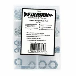 Fixman Coffret D'écrous Hexagonaux Galvanisés