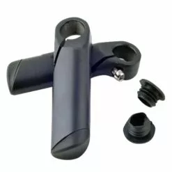 Cornes De Guidon De Vélo Noir Aluminium 110 Mm
