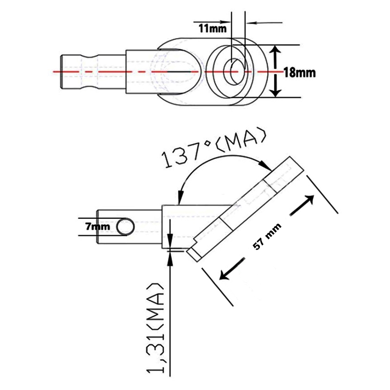 M-Wave Fixation Sur Roue Arrière Du Vélo Pour Remorque Enfants 7 M-Wave Fixation Sur Roue Arrière Du Vélo Pour Remorque Enfants – Image 5