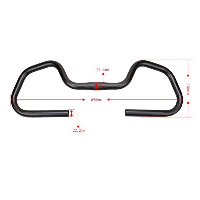 Guidon Vélo Multi Positions En Alu Noir Zoom 25.4 Mm 4 Guidon Vélo Multi Positions En Alu Noir Zoom 25.4 Mm – Image 2