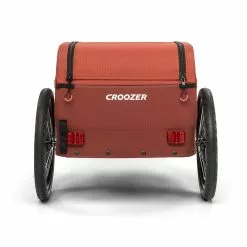 Croozer Remorque De Transport Cargo Kalle Lava Red Capacité 92 L -Promos vélo Magasin remorque croozer cargo 16 2018 campfire red timon lat attel bache 3