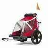 Remorque Vélo Bellelli B-Taxi 2 Enfants Rouge/Blanc -Promos vélo Magasin remorque velo bellelli b taxi 2 enfants rouge blanc