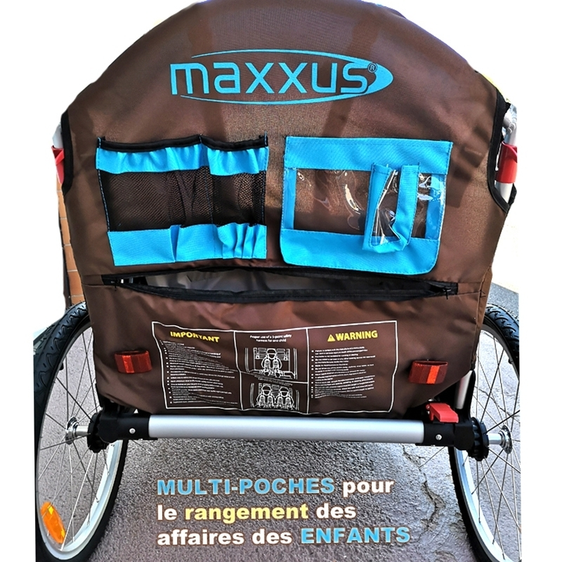 Remorque Vélo Pliable Pour 2 Enfants Maxxus 6 Remorque Vélo Pliable Pour 2 Enfants Maxxus – Image 4