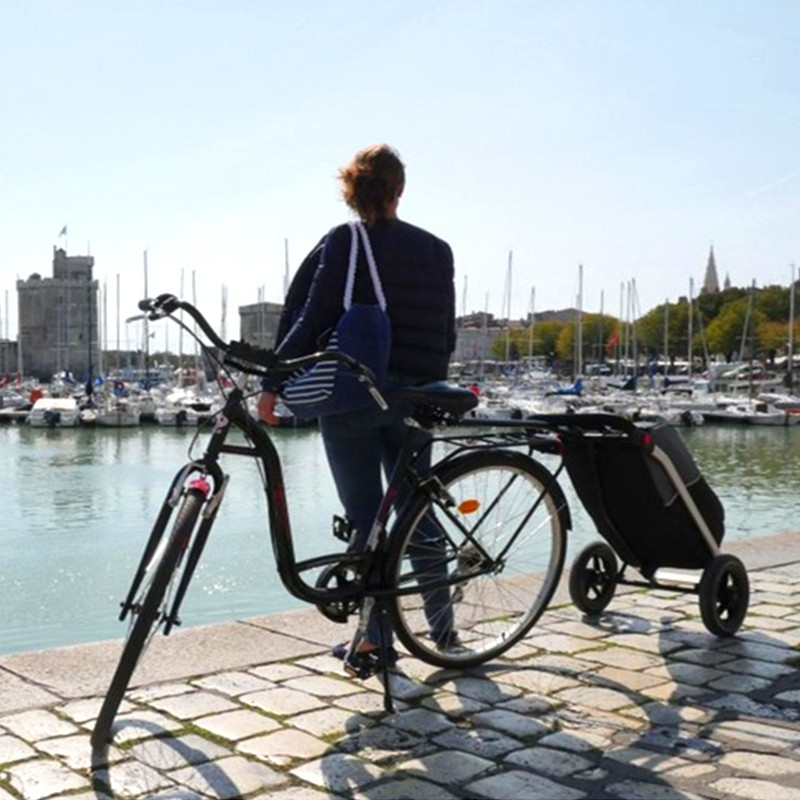 Remorque Vélo Shopping Trailer Noire (50L) 4 Remorque Vélo Shopping Trailer Noire (50L) – Image 2