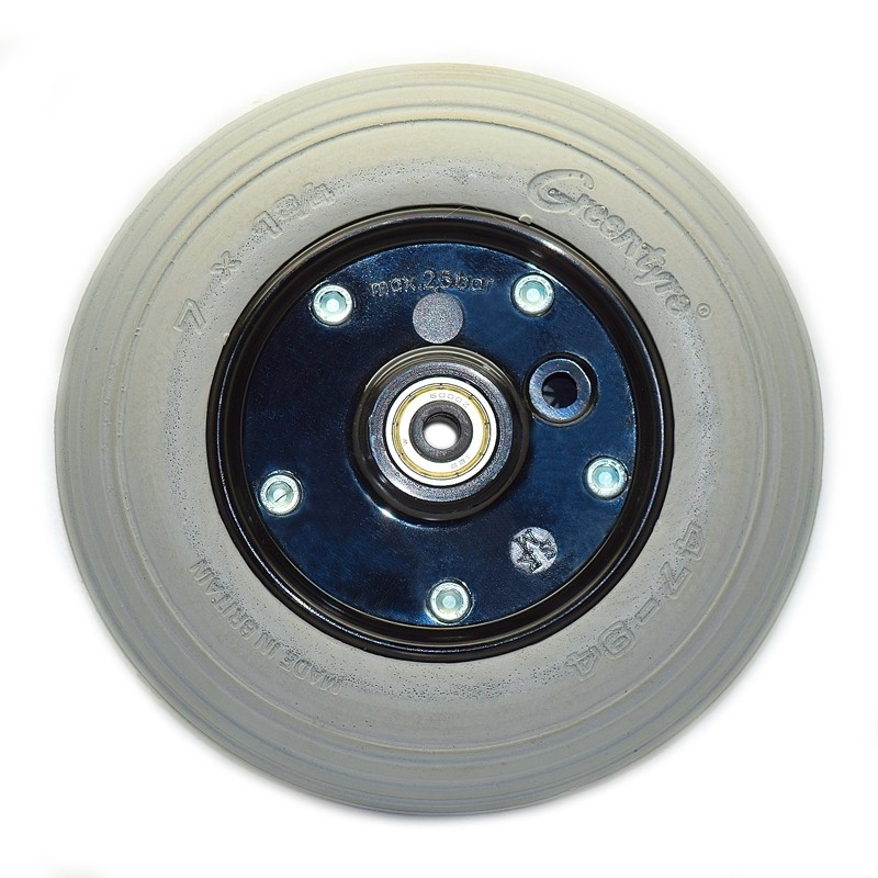 Greentyre Roue Avant Fauteuil Médical Avec Pneu Plein 7x1¾ - ETRTO 47-93 3 Greentyre Roue Avant Fauteuil Médical Avec Pneu Plein 7x1¾ - ETRTO 47-93