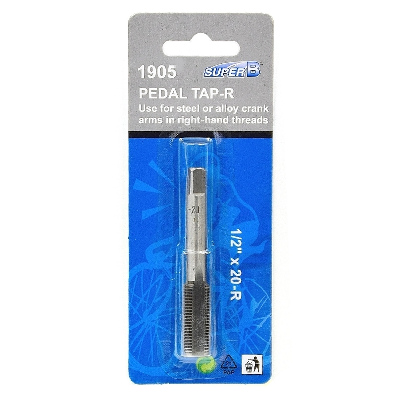 Super B Taraud Pour Pédale 1/2"x 20 Droite 4 Super B Taraud Pour Pédale 1/2"x 20 Droite – Image 2