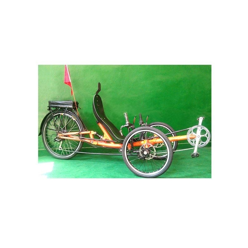 Funecobikes Tricycle Couché Avec Suspension Arrière Et Porte Bagage 3 Funecobikes Tricycle Couché Avec Suspension Arrière Et Porte Bagage